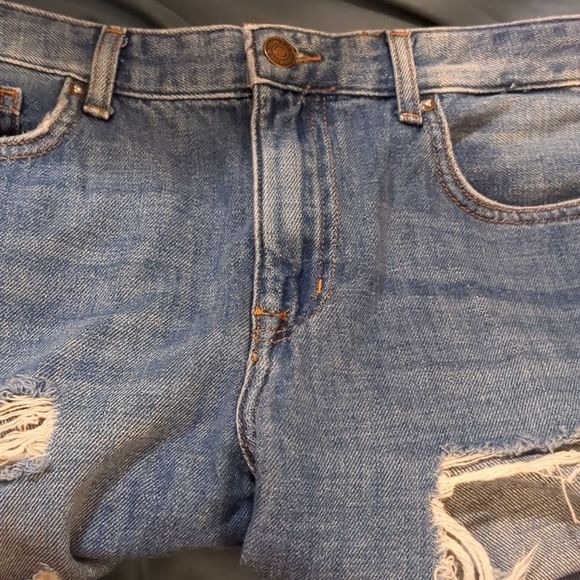 Forever 21 distressed denim jeans size 27 skinny/ straight leg - Picture 8 of 8